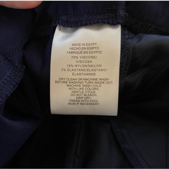 Jones New York Signature Women’s Blue Slim Fit Stretch Pants Trousers Size Med - Picture 6 of 6